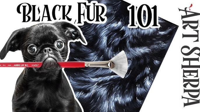 How to Paint a Dog on Black Canvas — Online Art Lessons