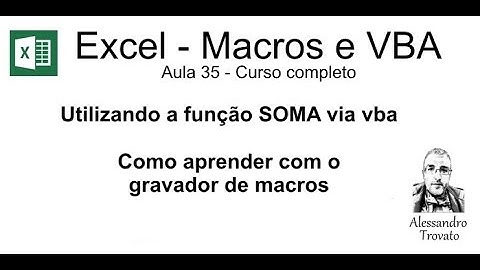 #35 - Curso de Macros e Excel VBA - Gravador de Macros