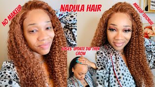 Vlogmas day 11 Ginger Jerry Curl Wig + Story time : Makeup \& How i Started Youtube ft \\