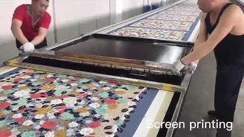 Silk Fabric Printing Process - Screen Printing on Silk