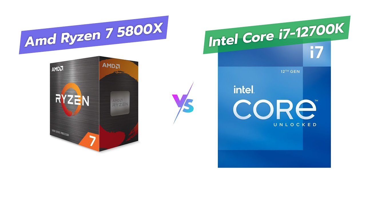 💻 AMD Ryzen 7 5800X vs Intel Core i7-12700K 🆚 Which CPU is Best?