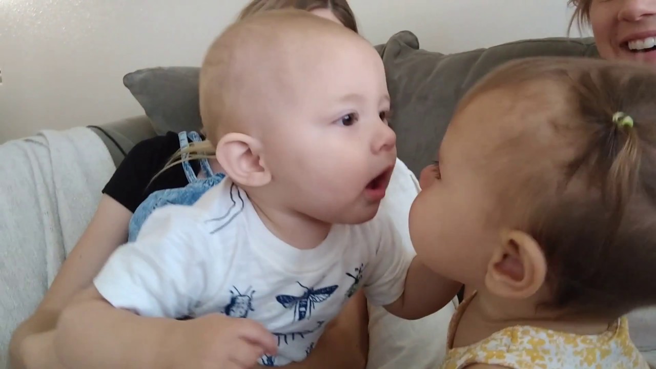 BABIES FIRST KISS!! YouTube