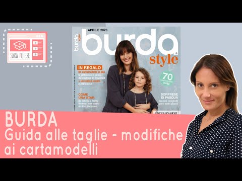 Guida completa◉ Cartamodelli Burda | guida alle taglie | modificare cartamodello