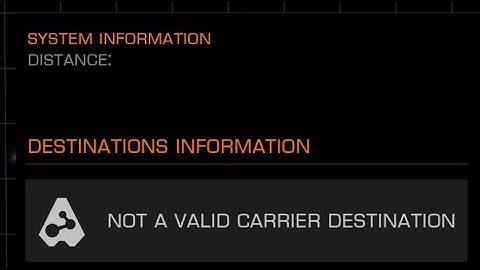 Elite Dangerous: Odyssey - Fleet Carrier Cannot Plot to Body Within System - Working Workaround