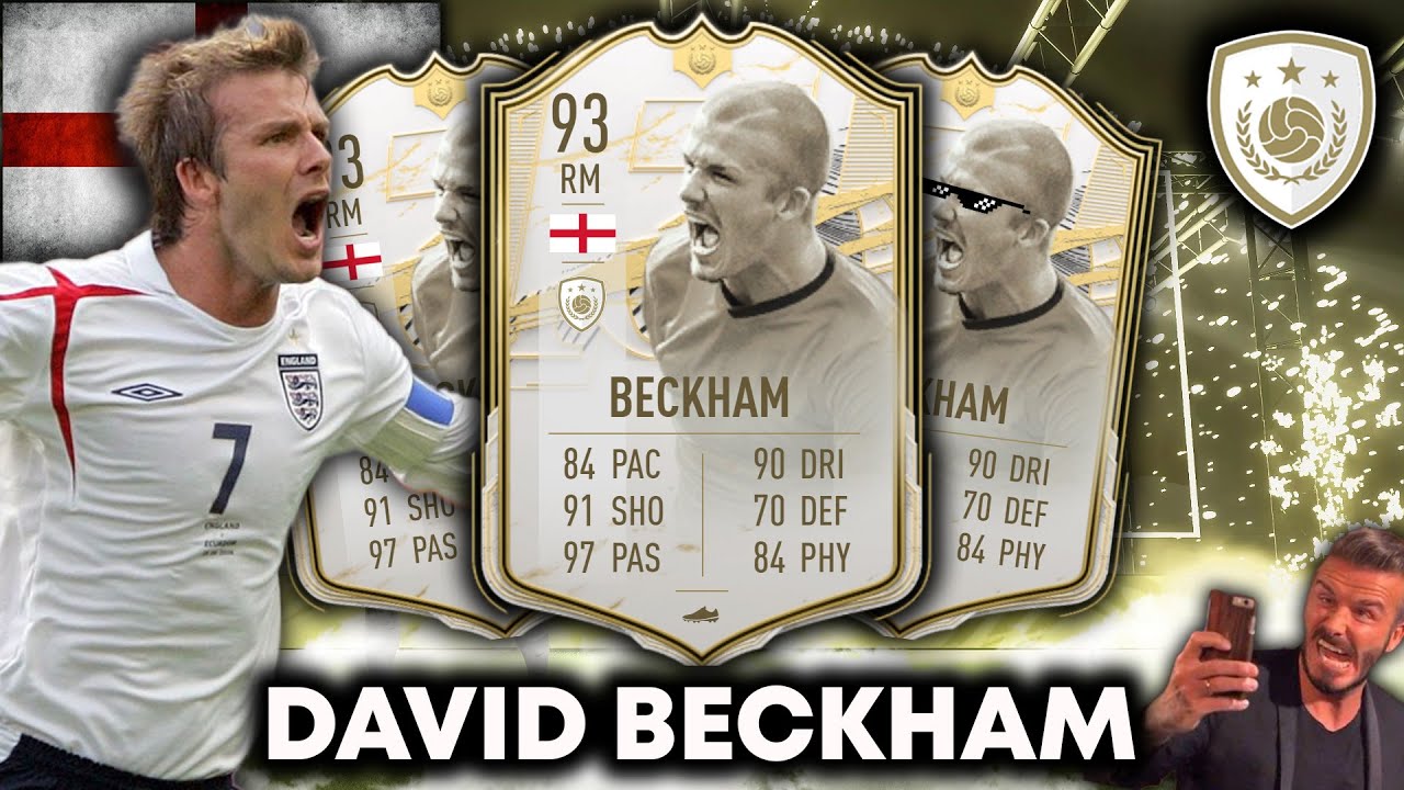 93 ICON DAVID BECKHAM!! BEST FINESSE SHOTS IN THE GAME! FIFA 21 ULTIMATE TEAM
