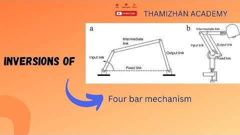 Inversions of four bar mechanism in Tamil #kom #tom #mechanism