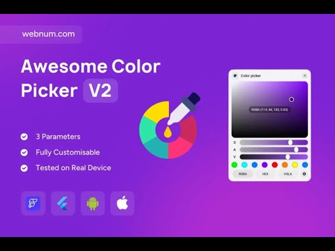 FlutterFlow Color Picker Widget 🖌️ Awesome Color Picker 🎨 #flutterflow #colorpicker #widget