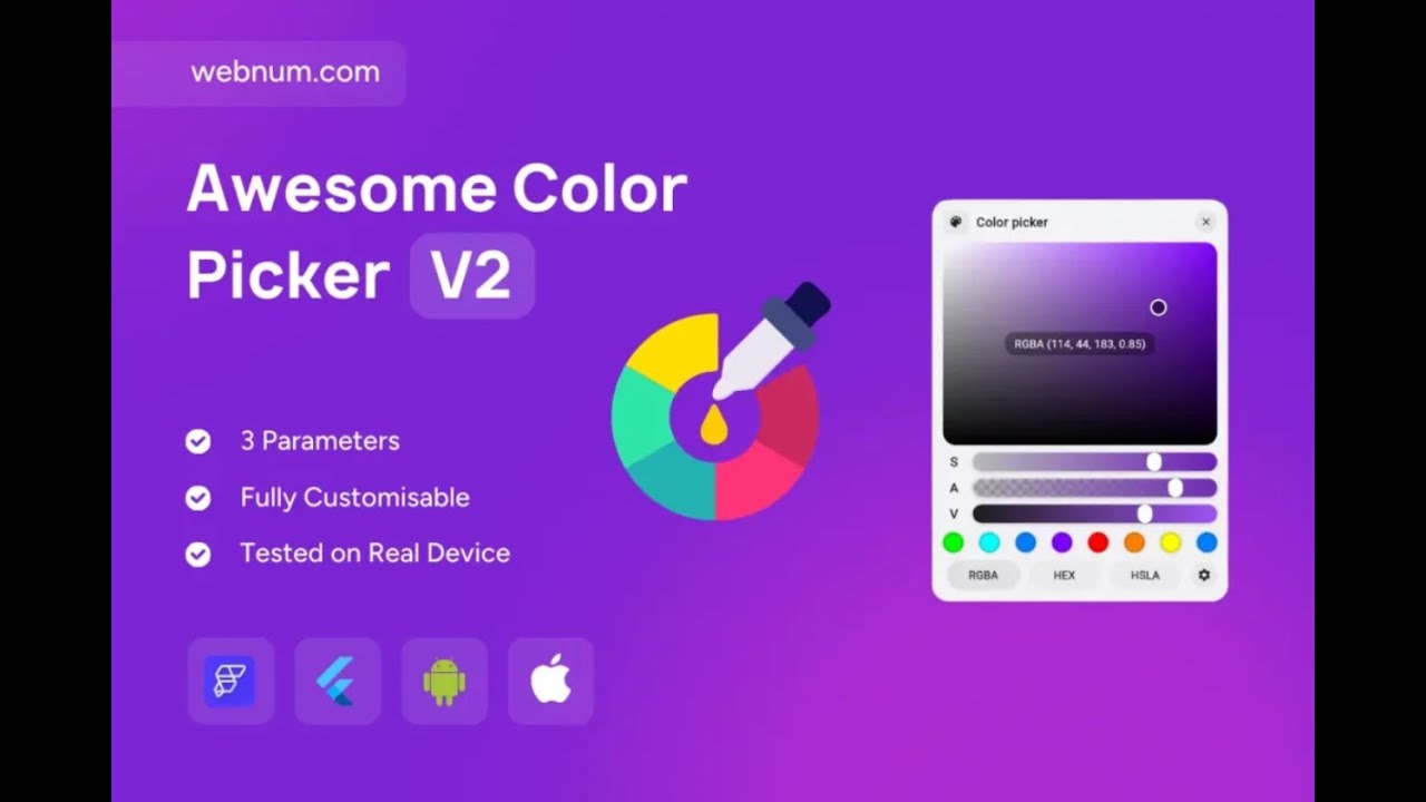 FlutterFlow Color Picker Widget 🖌️ Awesome Color Picker 🎨 