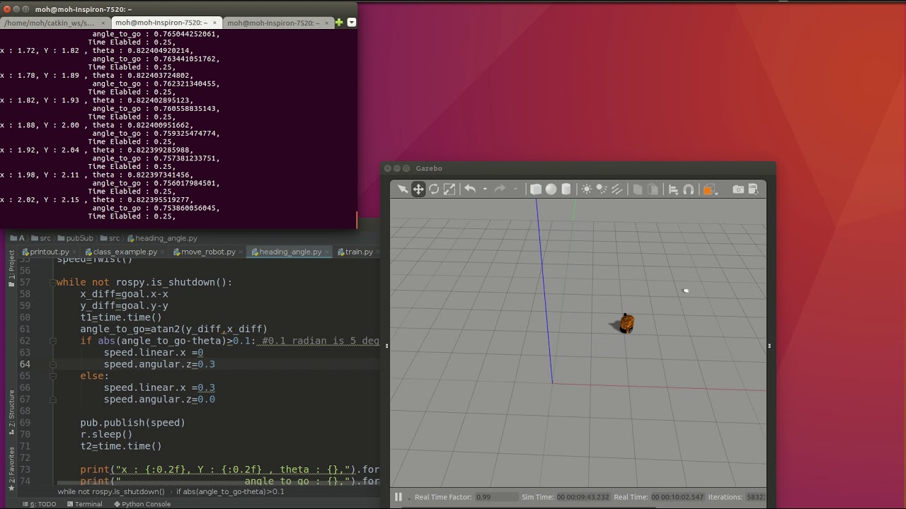 Robot move small distance and stop - YouTube
