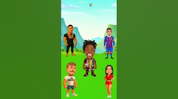 Who Owns Each Object ? Ronaldo vs Messi vs Mrbeast vsGeorgina #shorts #football