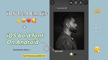 How to get iOS Bold Font On Android | iPhone Font For Android | iOS Emojis