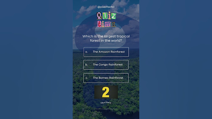 Ultimate Tropical Forest Quiz: Test Your Knowledge! Amazon, Congo or Borneo Rainforest?