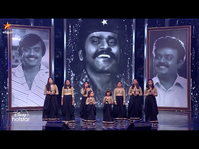 Tribute To Captain Vijayakanth by Super Singer Juniors ❤️ | Soulful Medley Performance class=