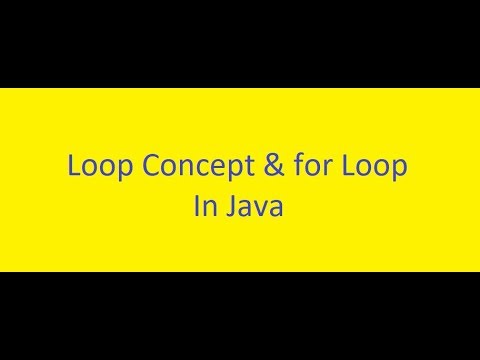 Java Basics Course || 16#Loops : concept & using for loop || (ENGLISH)