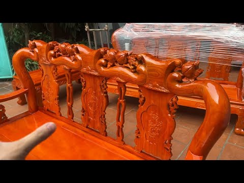Video 7tr500 Bộ Ghế Minh Quốc Đào Bàn Đục Trống Đồng Gỗ Xoan... - youtube