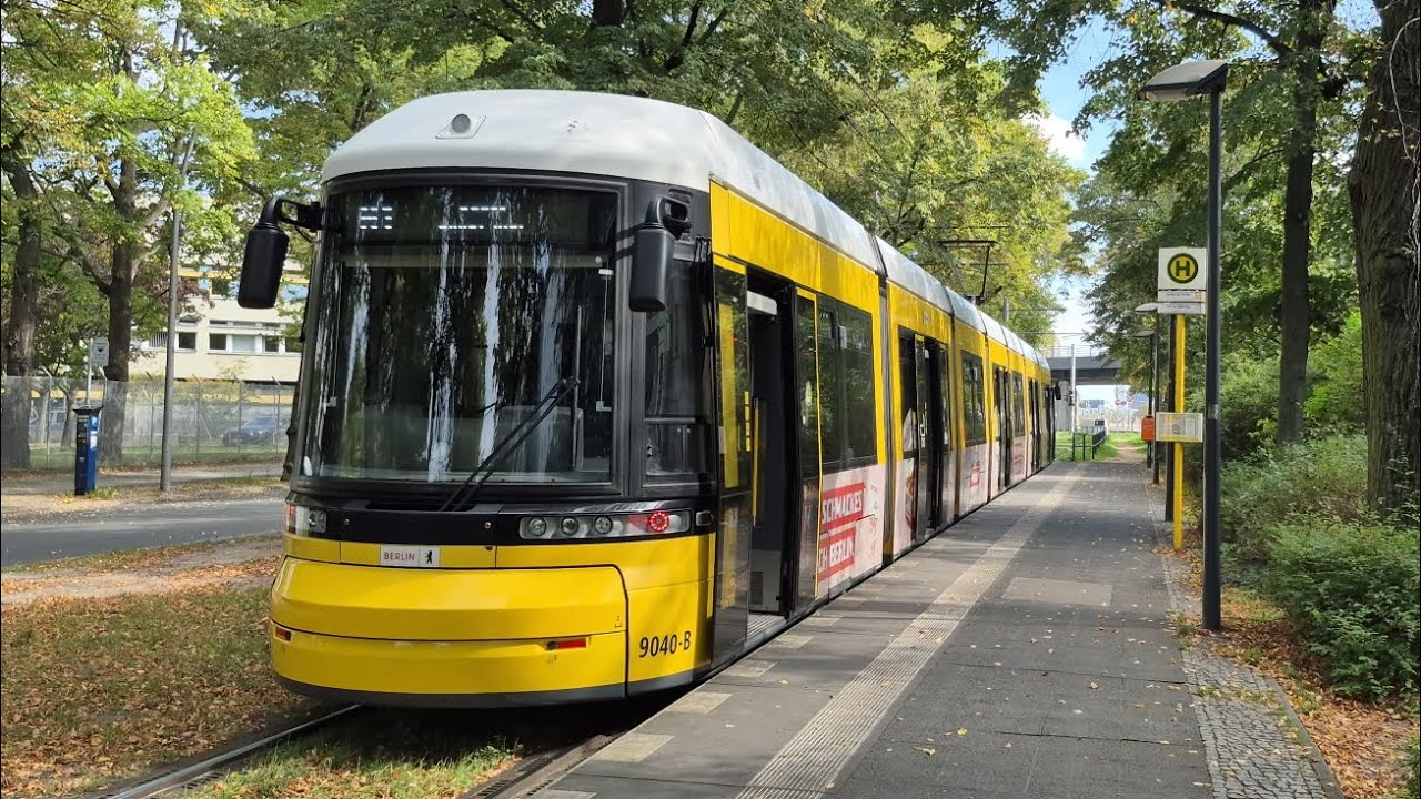 Straßenbahn Berlin | Mitfahrt in der M1 von Rosenthal Nord bis Lüneburger Straße im F8Z 9040-B