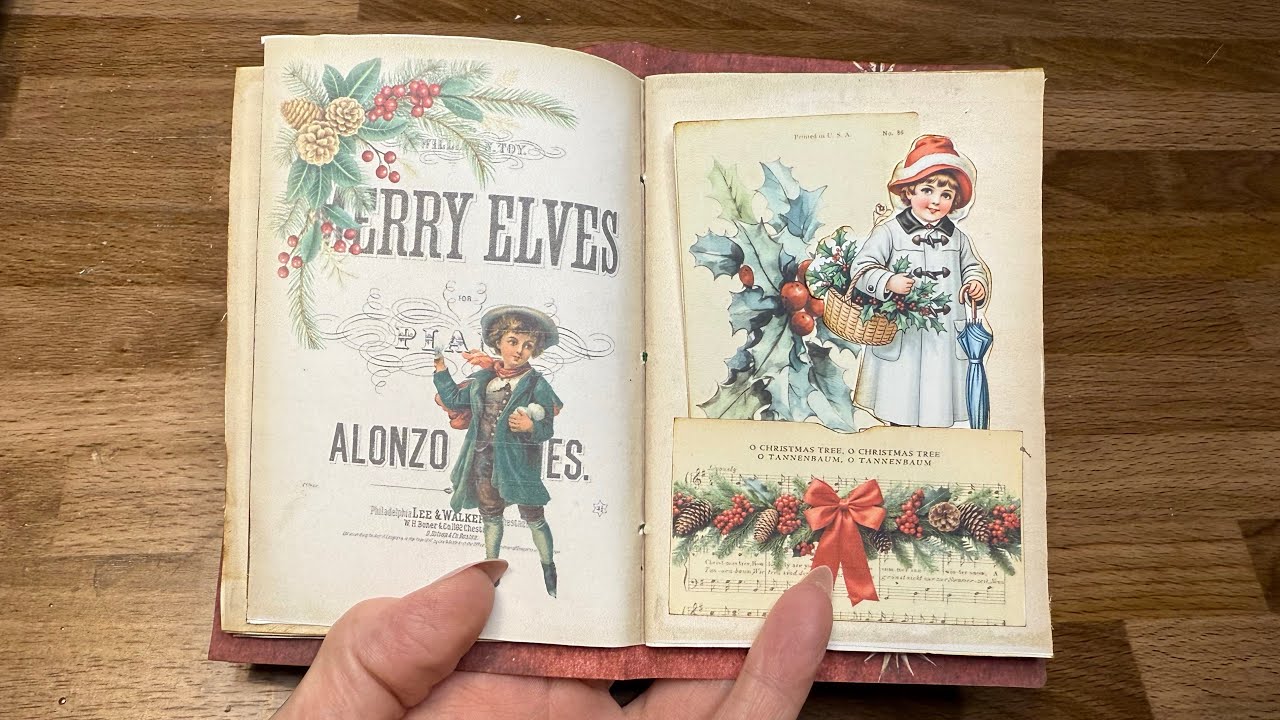 Vintage Christmas Mini Junk Journal - YouTube Vintage Christmas Mini Junk Journal - YouTube