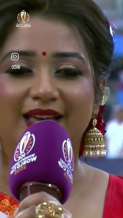 Shreya Ghoshal Stuns the World with Indian Anthem 🇮🇳🏏 #viral
