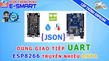 Kết nối nodemcu esp8266 với arduino uno qua giao tiếp uart - truyền nhiều giá trị dùng chuỗi json