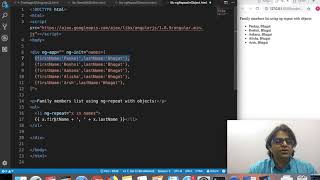 5b  ng repeat in Objects
