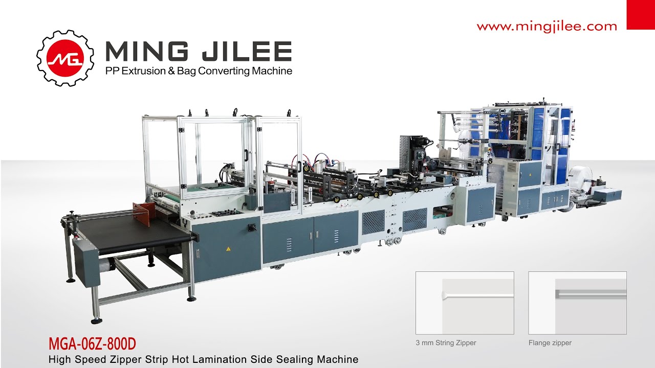 High Speed Zipper Bag Making Machine, MGA-06Z-800D－MING JILEE