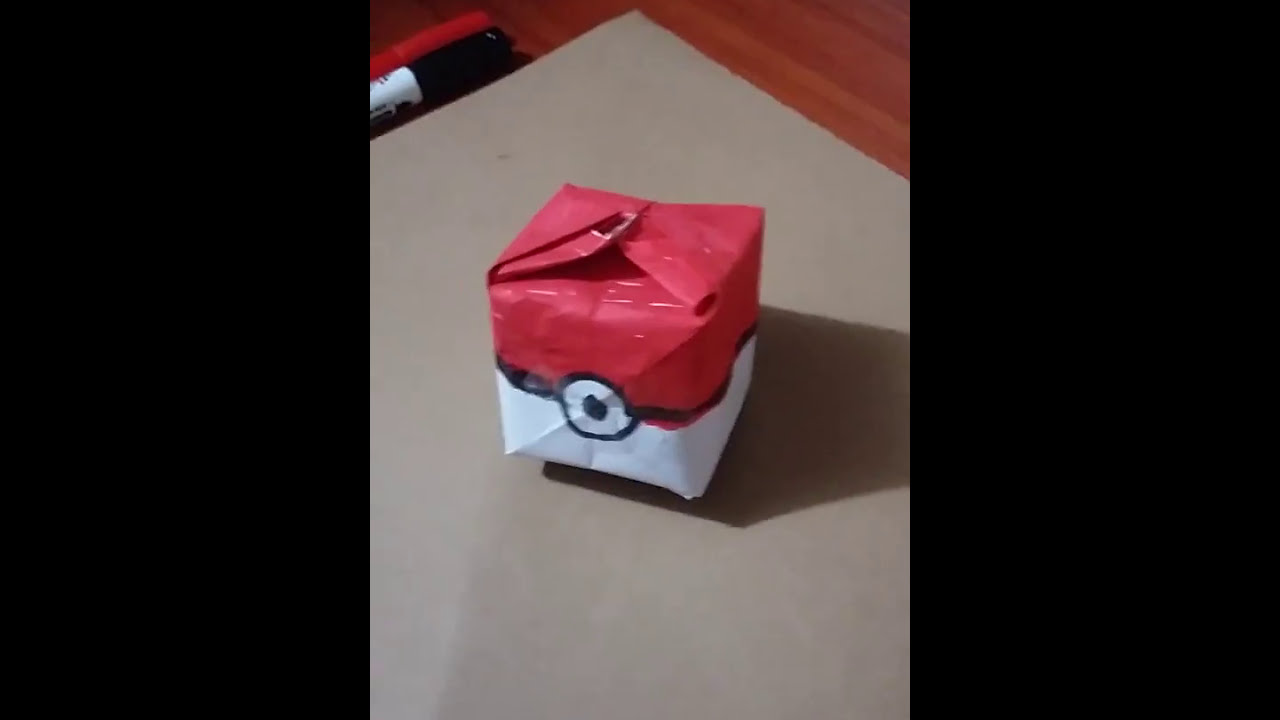 Pokemon Go Pokeball Tutorial Origami Youtube