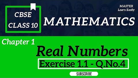 CBSE | Class 10 | 1. Real Numbers | Exercise 1.1-Q.No. 4 | NCERT Solution | Master |Tamil
