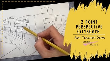 How to Draw a City corner in 2pt perspective, Step by Step Tutorial