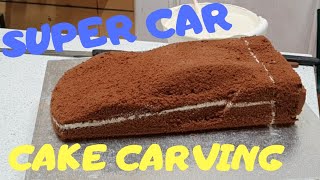 LAMBORGHINI CAR CAKE CARVING ، شاهد وتعلم.