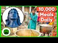 Inside sadhgurus mega kitchen  isha ashram food tour  veggie paaji