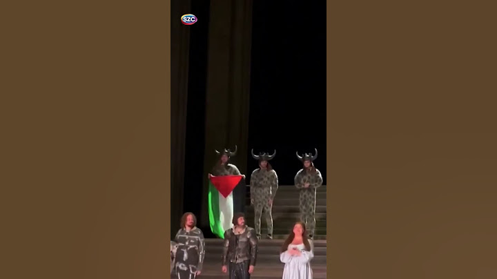 Palestinian Flag Crisis at London's Royal Opera House! Onstage Brawl Erupts! #shorts