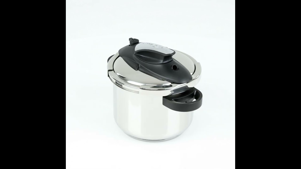 Universal Olla a presión de acero inoxidable de 6.3 cuartos de galón / 6  litros + tapa de vidrio adicional, compatible con inducción, olla a presión  y olla multiusos, 7 porciones, olla a presión : Hogar y Cocina 