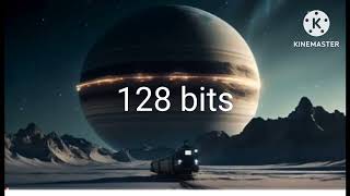 65536 bits to 1/16 bits