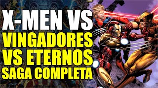VINGADORES VS X-MEN VS ETERNOS! DIA DE JULGAMENTO HISTÓRIA COMPLETA!