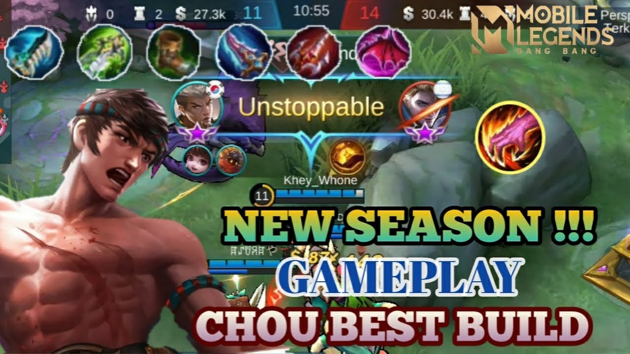 GAMEPLAY CHOU ASSASSIN SOLO RANK!!! HARD GAME|||| COMBACK IS REAL.