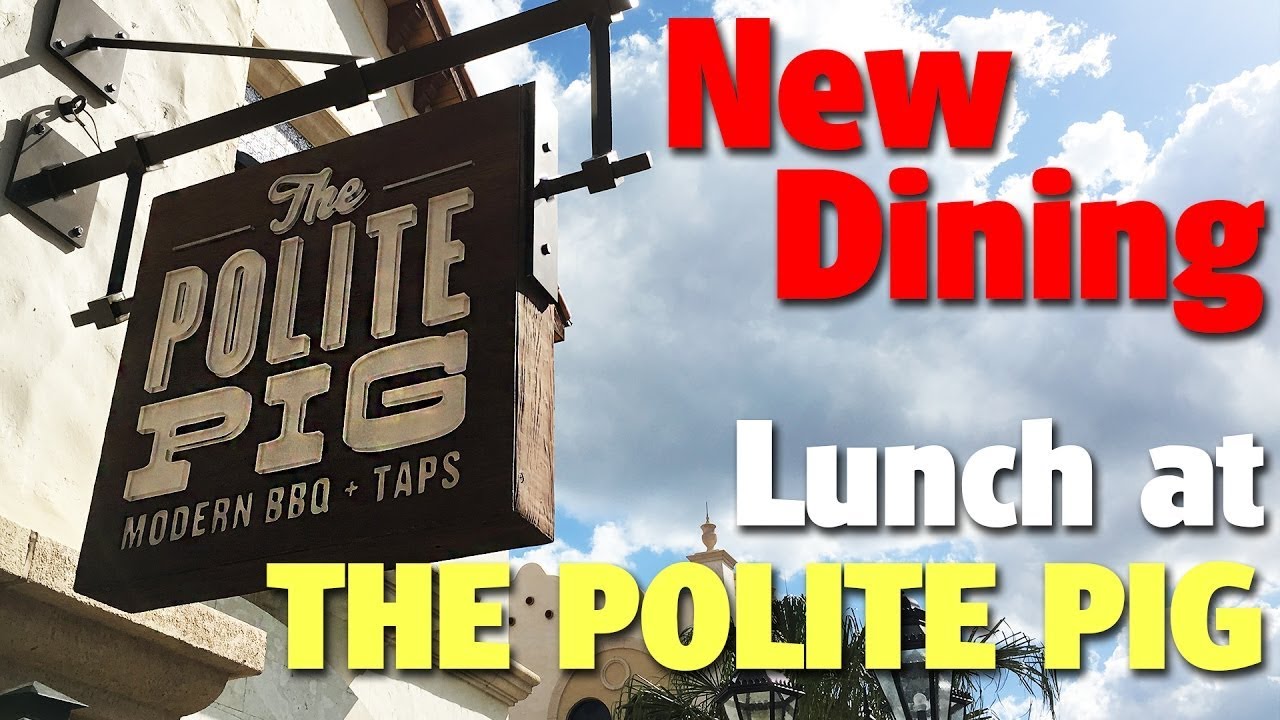 The Polite Pig Menu Review Disney Springs