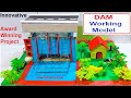 Water Dam working model making using dc water pump motor project | DIY at home | howtofunda