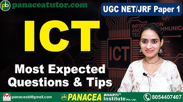 ICT - Important Tips & Questions | UGC NET Paper 1 | Panacea Tutor