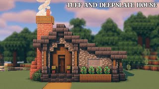 How To Build Tuff And Deepslate House In Minecraft 1.20 || #2 || Minecraft Tutorial