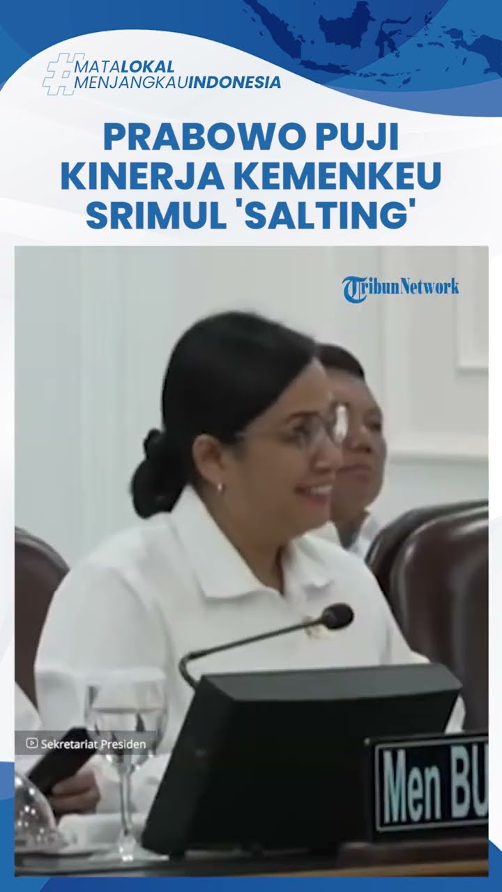 VIRAL, Momen Sri Mulyani Tersipu Malu saat Presiden Prabowo Puji Kinerja Kemenkeu