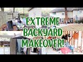EXTREME BACKYARD &amp; GARAGE CLEAN WITH ME! CLEANING MOTIVATION! CLEAN, DECLUTTER &amp; ORGANIZE WITH ME!