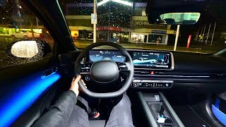 New Hyundai IONIQ 6 AWD 2023 | Test Drive POV at Night