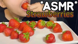 STRAWBERRIES ASMR FRUIT PLATTER | Juicy Eating Sounds FINKAN ASMR