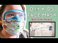 Face Mask with Eye Shield DIY for kids｜FREE Pattern download｜DIY eye protection mask