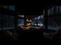 No Ads Fireplace Blizzard ASMR - Snow Storm Sound Sleep With Fireplace Burning For Deep Sleeping