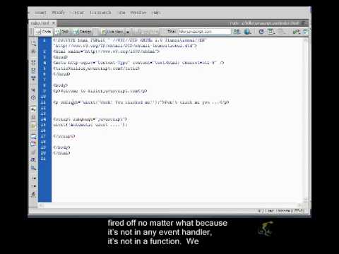 Beginner's Javascript Closed Captioned - Event Handlers Part 2
