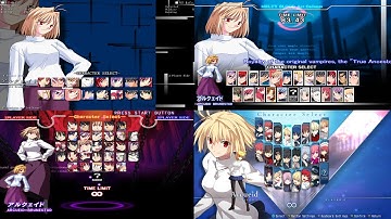 Melty Blood: Evolution of Select Screen
