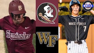 #8 Florida State vs #12 Wake Forest (AMAZING!) | G3 | 2024 College Baseball Highlights