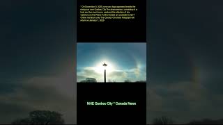 On December 9, 2025, rare sun dogs appeared beside the rising sun over Quebec City. The phenomenon,