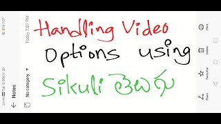 Handle Video Controls using Sikuli in Selenium in Telugu by Kotha Abhishek